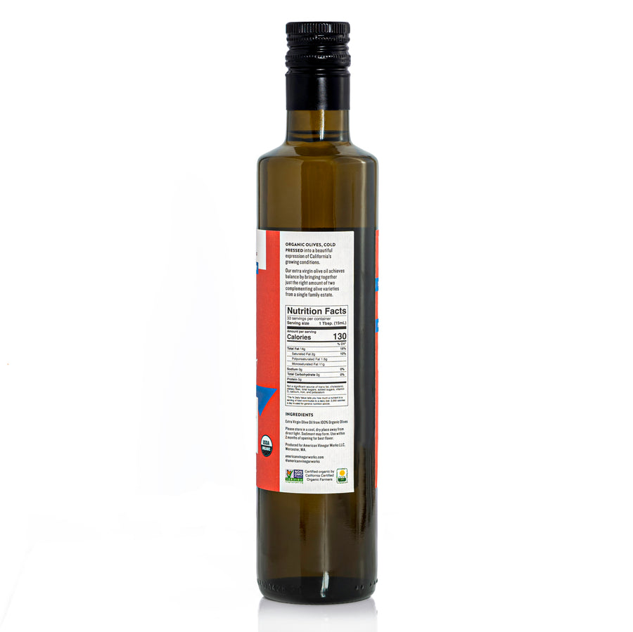 Extra Virgin Olive Oil: California Organic Nutrition Facts
