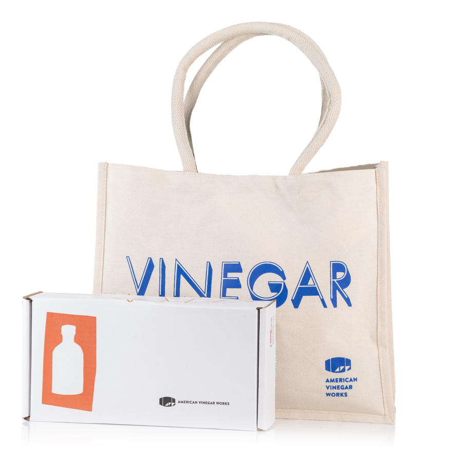 Vinegar Tote and Custom Box Set (You Pick 4 Bottles)