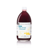 1L bottle of American Vinegar Works Red Wine Vinegar on a white background