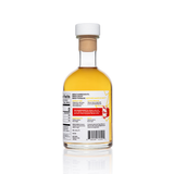 The back label of an American Vinegar Works California Sherry Vinegar bottle, showing nutrition facts, product description, ingredients, and a barcode.