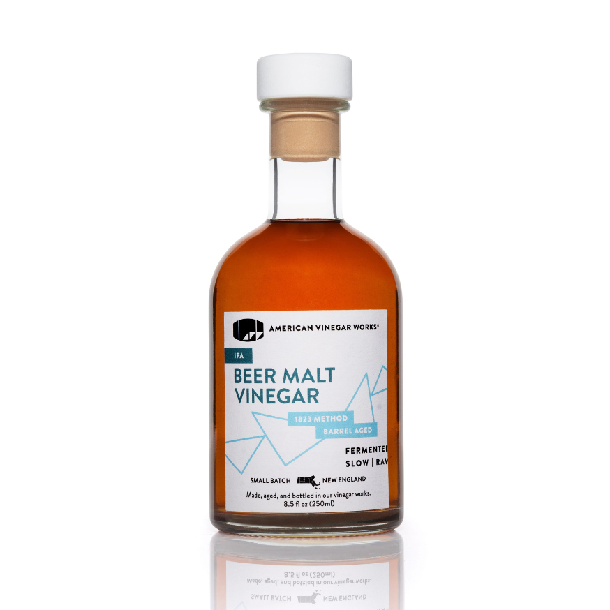 IPA Beer Malt Vinegar front bottle view — craft malt vinegar