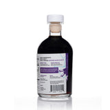 Back view of 8.5oz Porter Beer Malt Vinegar: food pairings smooth/warm taste profile nutrition panel