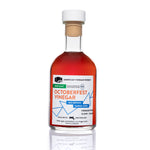 Octoberfest Vinegar 8.5oz glass bottle on white background — artisanal malt vinegar