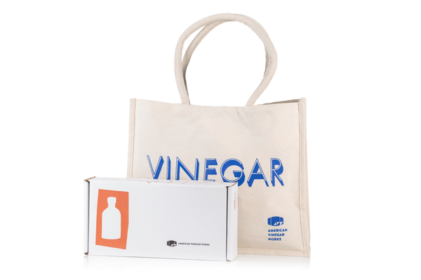 Vinegar Tote and Custom Box Set (You Pick 4 Bottles)